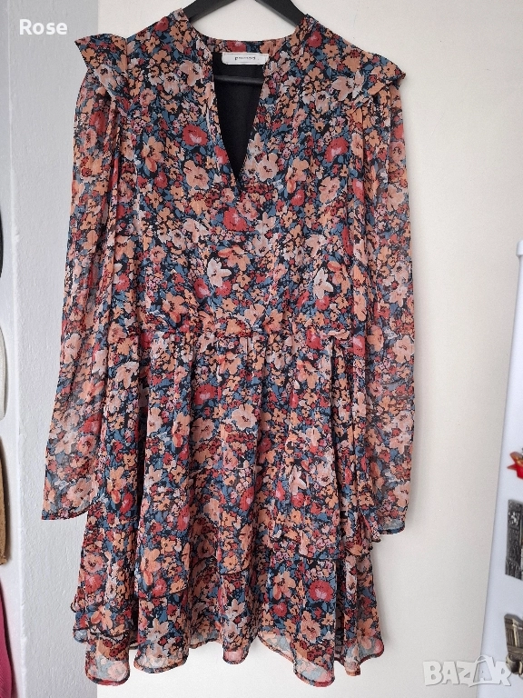 Дамска ефирна рокля размер L, снимка 1