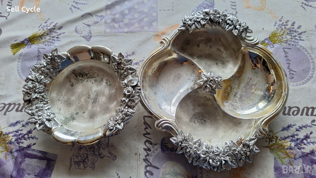 ✅ПОСРЕБРЕНИ СЪДОВЕ - ФРУКТИЕРИ❗, снимка 1