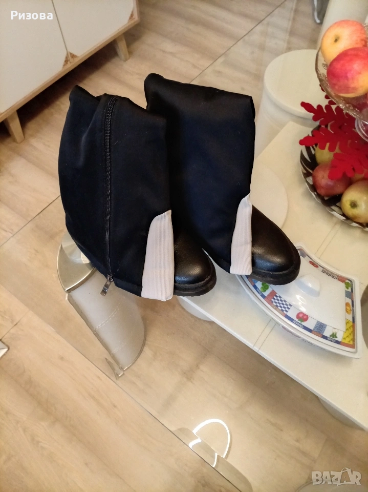 Продавам дамски ботуши, велур, 37ном., снимка 1