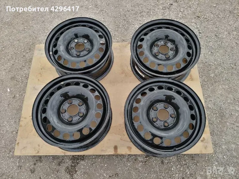 4бр. Оригинални железни джанти 16цола 5x112 за Mercedes W176,W246,C117, снимка 1