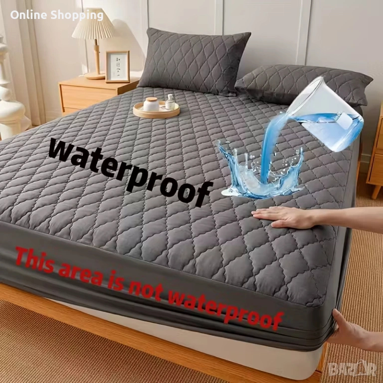 Водонепромокаем протектор за матрак, водоустойчив протектори за матраци в различни размери, снимка 1