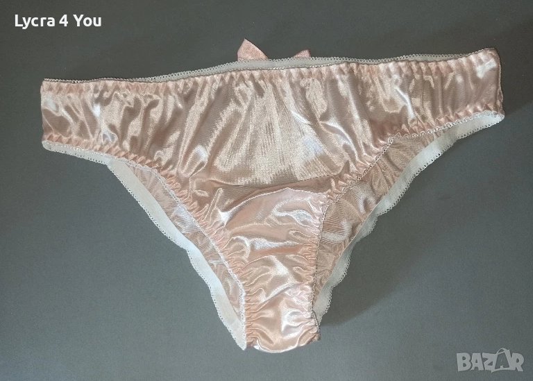 Нови светло розови сатенени бикини M/L, снимка 1