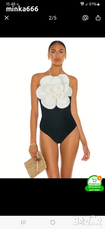 Дамски луксозен бански, снимка 1