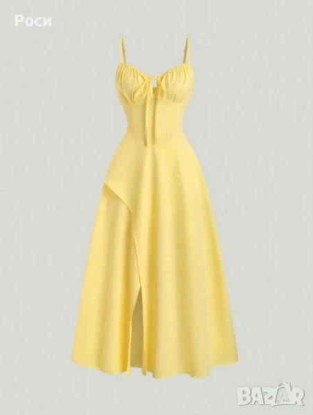 Лятна жълта рокля, снимка 1