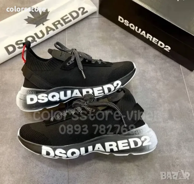 Мъжки черни маратонки Dsquared2/BR20m, снимка 1