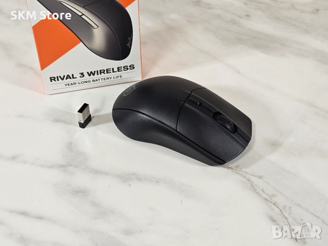 SteelSeries Rival 3 Wireless 400 часа живот на батерията и топ сензор!