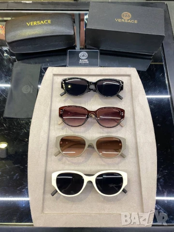 очила с черен обикновен калъф и ув защита chanel versace, снимка 6 - Слънчеви и диоптрични очила - 51410554