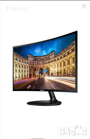 Монитор Gaming Samsung 24", IPS, Извит, Full HD, 60 Hz, 4 ms, снимка 3 - Монитори - 47558847