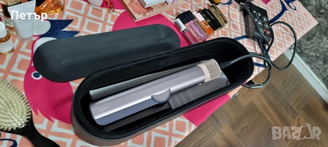 Сешоар-преса за коса Dyson - Airstrait, Jasper Plum, Limited edition, снимка 3 - Преси за коса - 52996824