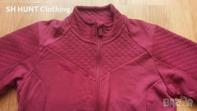 Bergans of NORWAY Middagstind Lady Jacket 100% Merino Wool размер S дамска горница - 2103, снимка 6 - Жилетки - 53460095