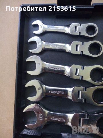 GEARWRENCH къси кухи вложки БИТОВЕ удължители Гаечни ключове подвижна глава тресчотка 60 части, снимка 5 - Куфари с инструменти - 45700468