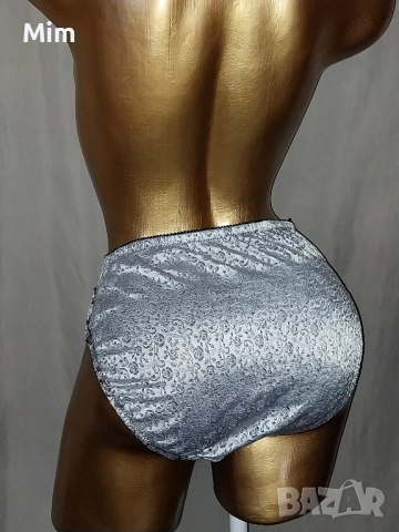 Jackie 44 Сребриста бикина с релефни цветя , снимка 4 - Бельо - 51842292