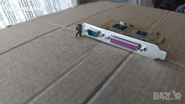 SUNIX MIO5469A Multi-I/O RS-232 Serial & Parallel PCI-Е Expansion Card, снимка 3 - Други - 53928570