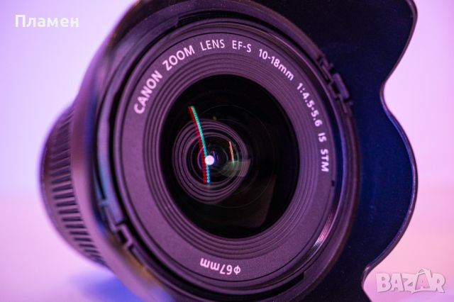 Продавам широкоъгълен обектив Canon EF-S 10-18mm f/4.5-5.6 IS STM, снимка 7 - Обективи и филтри - 45453608