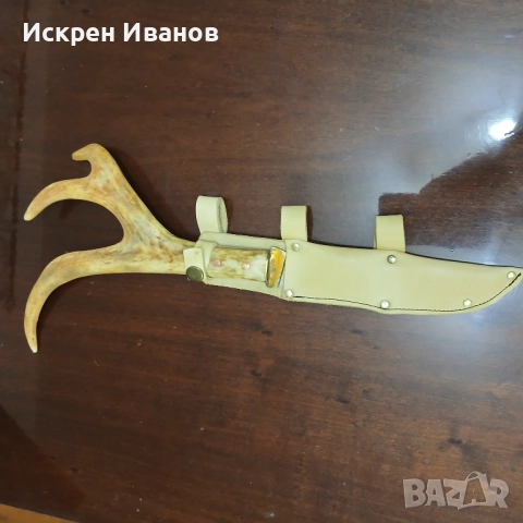 Нож с Еленор Рог, снимка 3 - Антикварни и старинни предмети - 52447002