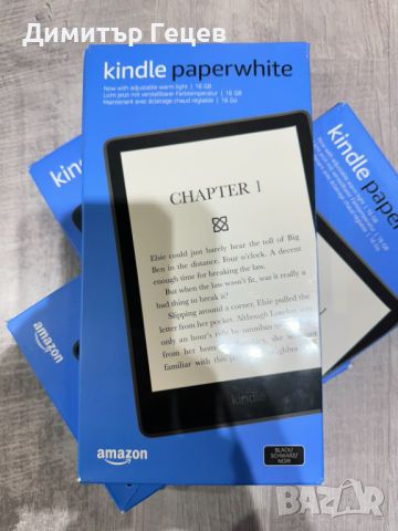 Kindle Paperwhite 2021, 16GB, 6,8'' *НОВИ* *Без реклами*, снимка 1 - Електронни четци - 46704160