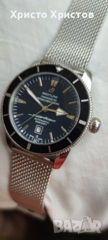 Луксозен мъжки часовник Breitling SUPEROCEAN HÉRITAGE II  Chronometre Automatic , снимка 3 - Мъжки - 45929875