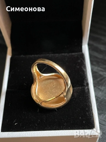 Златен пръстен, снимка 5 - Пръстени - 53424288