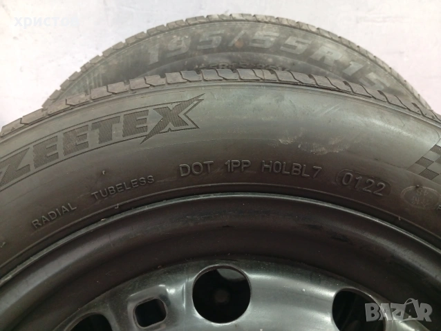 Продавам железни джанти 5х100 с Летни гуми Дот 2022 година, снимка 4 - Гуми и джанти - 53519250