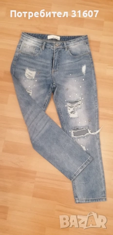 Дамски дънки - Queen Hearts, снимка 6 - Дънки - 54142264