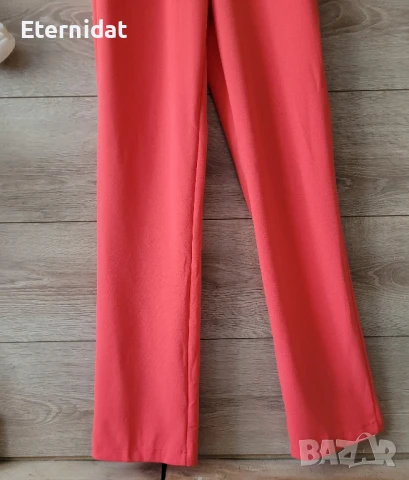 Елегантен гащеризон цвят корал с коланче и джобове , снимка 2 - Гащеризони - 51010059