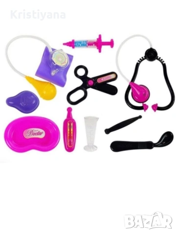 Червена Детска докторска чанта Baby Doc с аксесоари -, снимка 3 - Други - 53277501