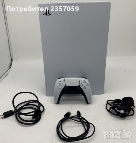 Sony PlayStation 5 White 1TB Disc Edition Console W/ Controller & Power Cable, снимка 1 - PlayStation конзоли - 45552633
