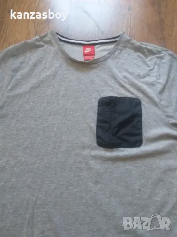 Nike T-Shirt Hybrid Top Grey - страхотна мъжка тениска ХЛ, снимка 3 - Тениски - 47655454