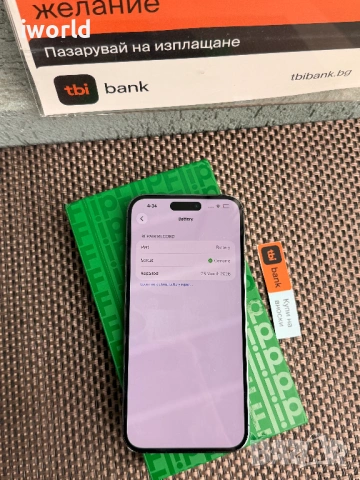 100% Battery! iPhone 14 PRO MAX Лизинг от 20Е/мес deep purple 128gb, снимка 3 - Apple iPhone - 54052260
