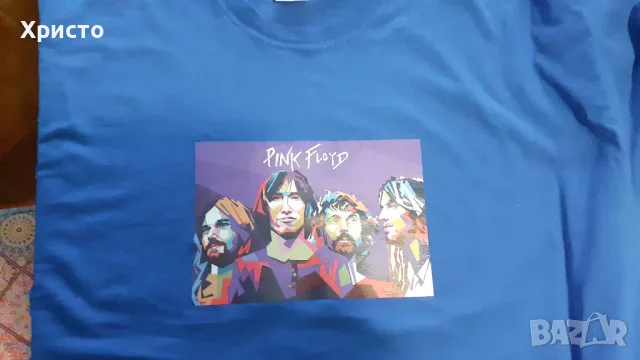 тениска Pink Floyd Пинк Флойд уникална синя XL, снимка 1 - Тениски - 47095637