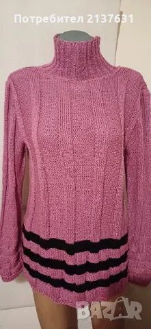 НОВА ! ДАМСКА БЛУЗА - ПОЛО  РЪЧНО ПЛЕТИВО  - Размер  L  / XL , снимка 2 - Блузи с дълъг ръкав и пуловери - 50340474