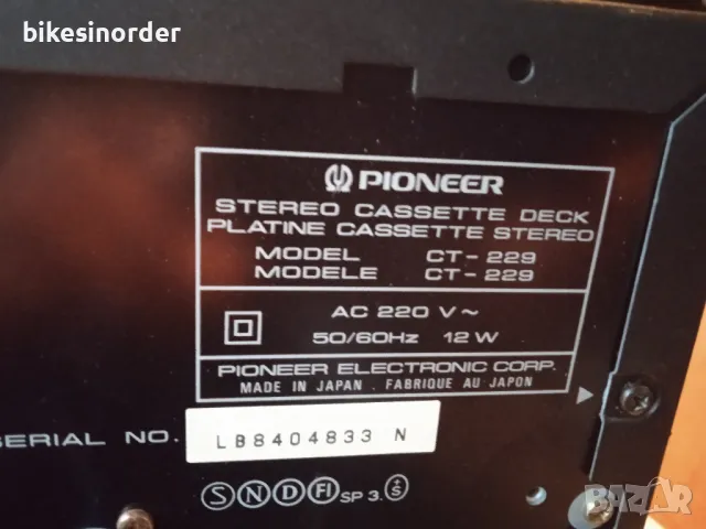 PIONEER CT-229 дек с добър запис, снимка 6 - Декове - 48422701