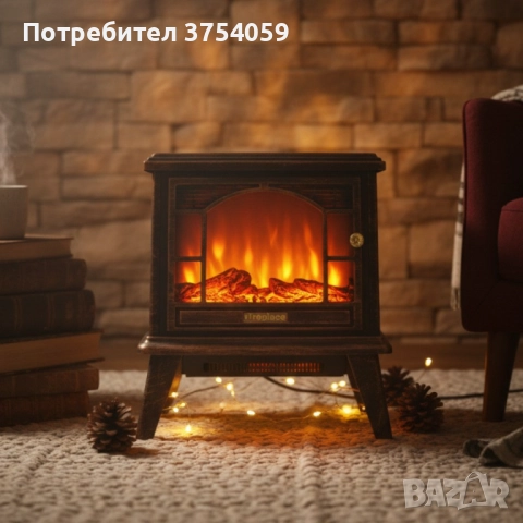 Ретро камина с ефект на пламък – уют и атмосфера навсякъде, снимка 5 - Декорация за дома - 52237120