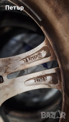 ОРИГИНАЛНИ АЛУМИНИЕВИ ДЖАНТИ МЕРЦЕДЕС В КЛАСА -5x112х66.6-17цола, снимка 6 - Гуми и джанти - 53176478