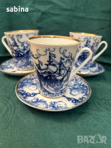 Порцеланова голяма чаша за чай на ЛФЗ Ломоносов, снимка 7 - Други ценни предмети - 52671439