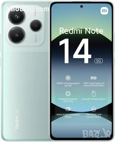 Xiaomi Redmi Note 14 5G 128GB 6GB RAM Dual, снимка 1 - Xiaomi - 48831314