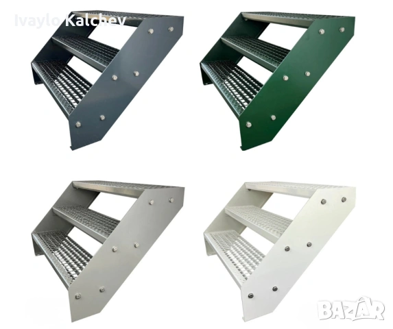 Външни метални стълби | Поцинковани | 5 размера | Готови за монтаж