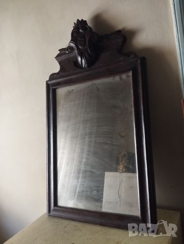 старо огледало за стена, снимка 1 - Антикварни и старинни предмети - 46425779
