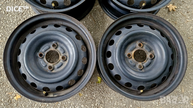 Нисан Рено 14 4х100 железни джанти Nissan Renault 4x100, снимка 3 - Гуми и джанти - 51917390