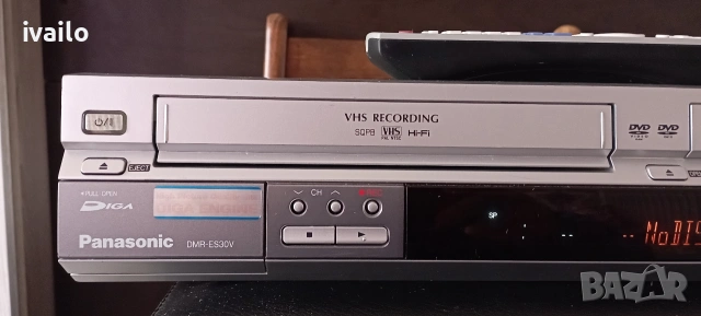 Panasonic VHS-DMR-ES30V Записвачка!!!, снимка 11 - Плейъри, домашно кино, прожектори - 53094455