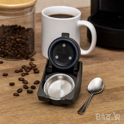 Двойна приставка за мляно кафе съвместима с кафемашина Voltz OV51171B5, снимка 5 - Други стоки за дома - 51927192