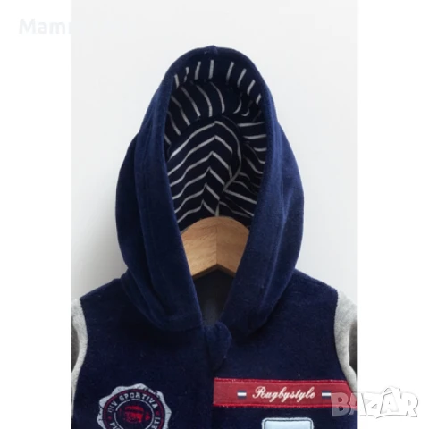 Caramell луксозен плюшен ромпър гащеризон до 9м, снимка 5 - Бебешки гащеризони - 51267486