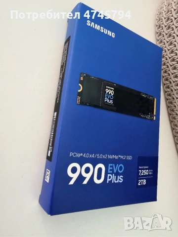 Samsung 990 EVO Plus 2TB NVMe PCIe SSD чисто нов