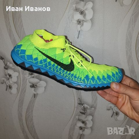 маратонки  Nike Free 3.0 Flyknit 'Volt' номер 45.5-46, снимка 7 - Маратонки - 40186571