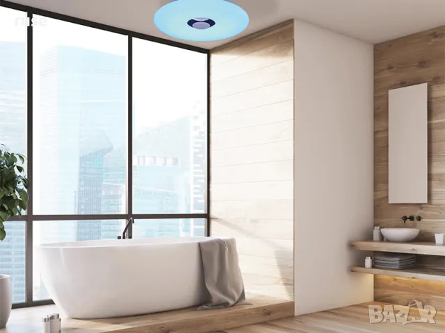 НОВ! Led плафон с Bluetooth тонколона,Лампа, снимка 6 - Лампи за таван - 50418742