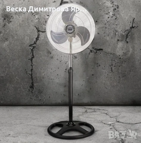 Вентилатор на стойка 18'' MUHLER FM-8140D 3в1, 70W, индустриален, на стойка, стена, под, снимка 3 - Вентилатори - 50464036