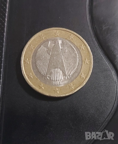 Монета 1 евро Германия 2002г, снимка 3 - Нумизматика и бонистика - 53639175