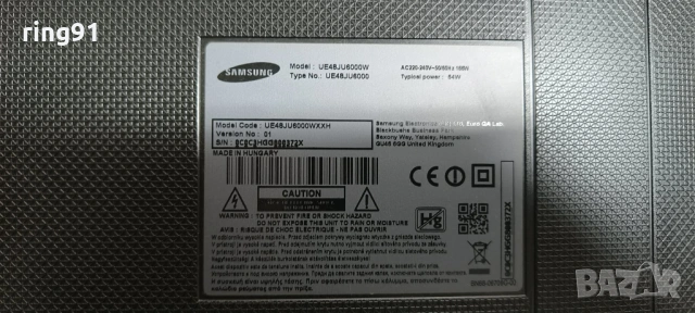 T-Con - BN41-02354A TV Samsung UE48JU6000W, снимка 4 - Части и Платки - 53522085
