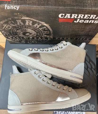 Бежови кецове Carrera Jeans, снимка 3 - Кецове - 50698713