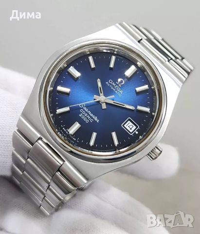 Omega Seamaster Cosmic 2000 Automatic Тъмно Син Циферблат, Дата, Кал.1012, Реф.166.130, снимка 6 - Мъжки - 46712494